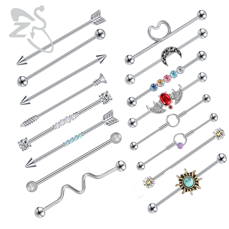 Body Jewelry Surgical Steel - ZS 1 Buah Cincin Barbel Industri