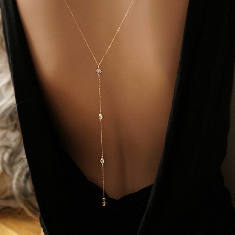 Kalung Rantai Punggung Wanita  - Body Jewelry For You ulasan dan harga