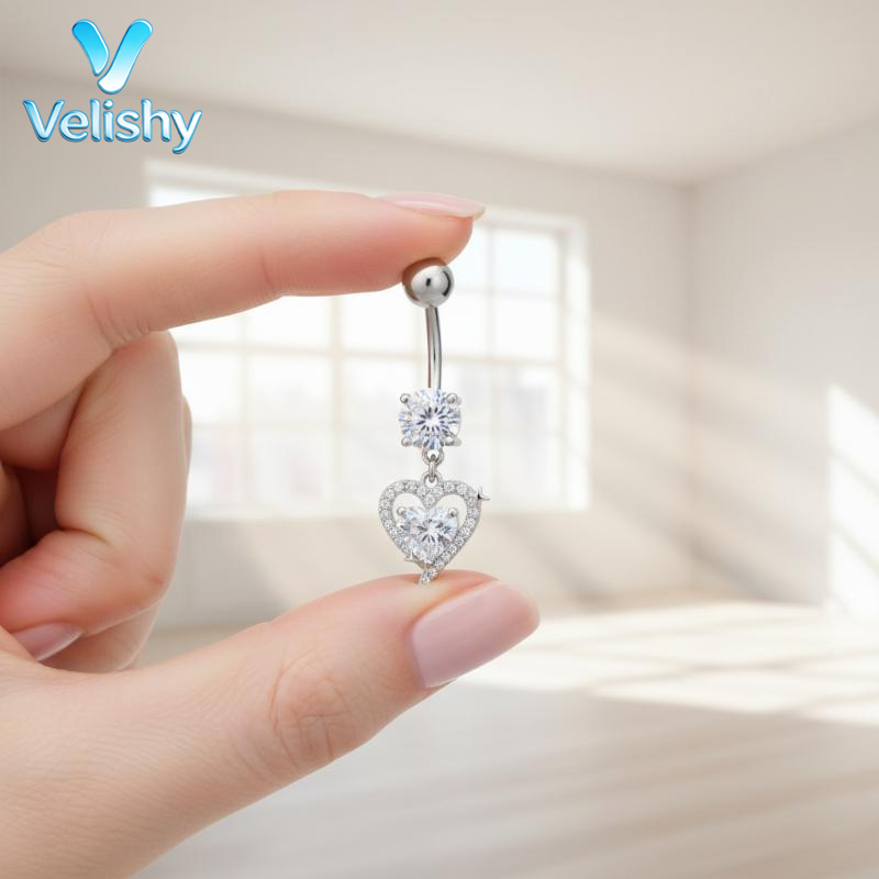 Cincin pusar baja bedah anti-n - Body Jewelry Surgical Steel ulasan dan harga