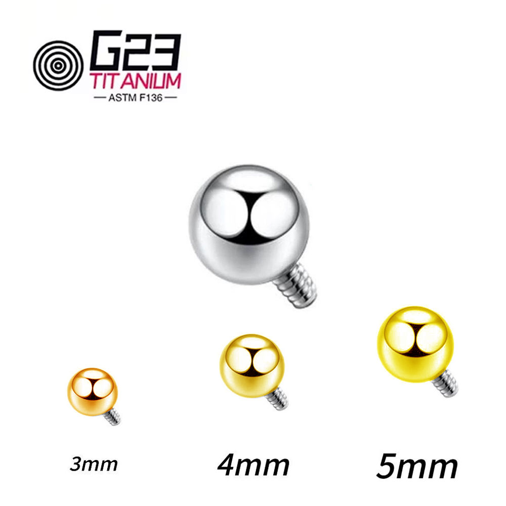 Grosir 10/50 Buah Titanium 14G - Body Jewelry Replacement Ball ulasan dan harga