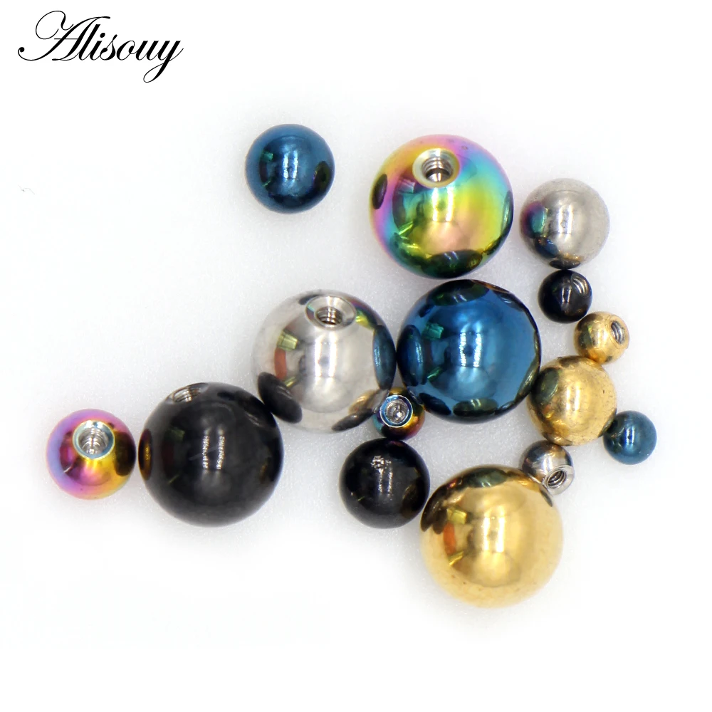 Alisouy 10 Buah/Lot Bola Pengg - Body Jewelry Replacement Ball ulasan dan harga