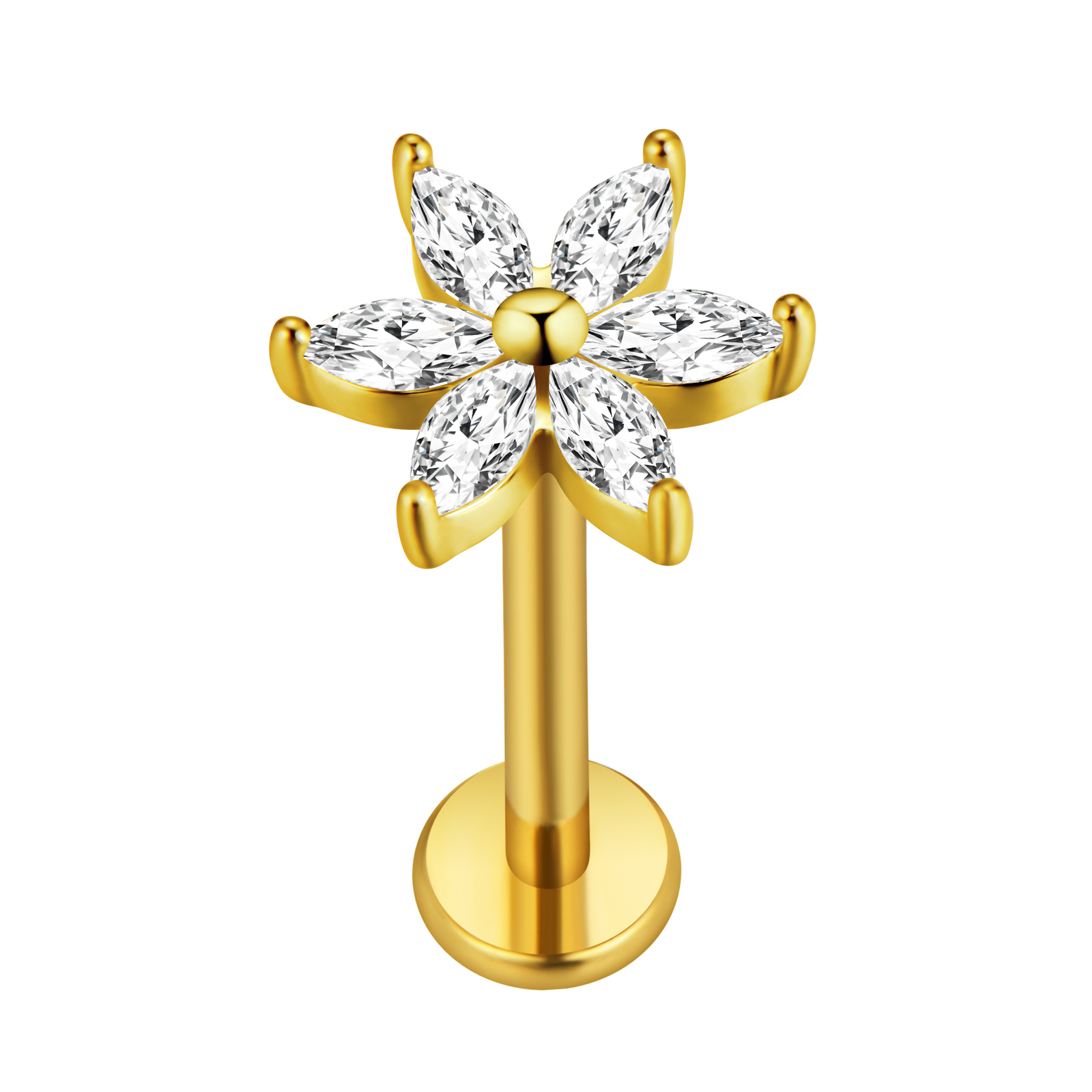 Daun Maple Labret Piercing Sta - Body Jewelry Surgical Steel ulasan dan harga